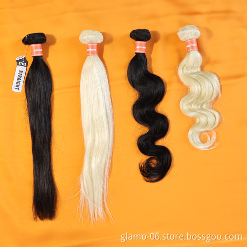 Annione hair Wholesale Brazilian yaki Human Hair Extensions Afro Kinky Straight Virgin Hair hundle